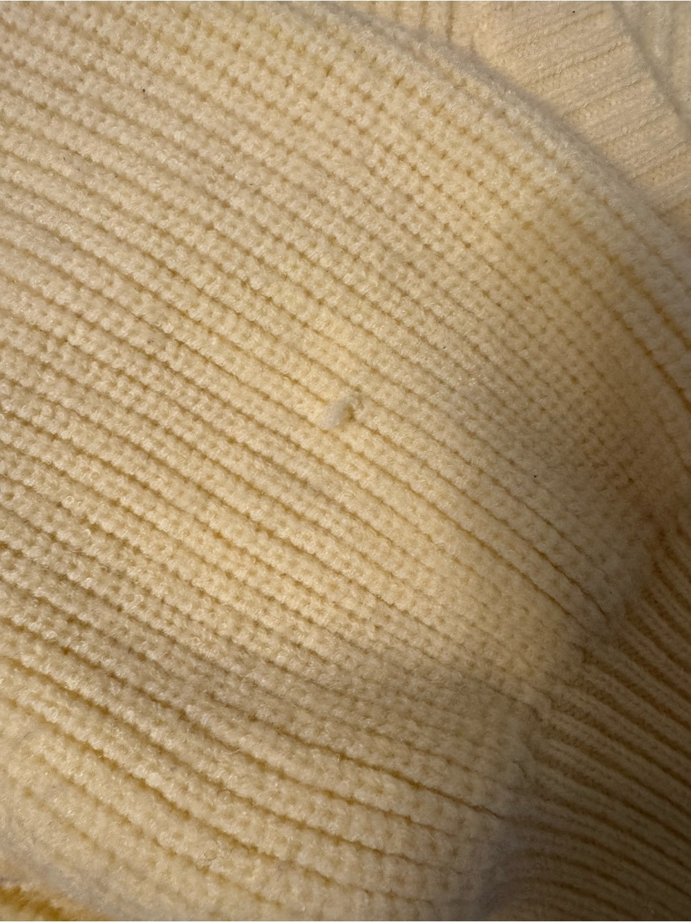 Edikted Yellow Ribbed V-Neck Cardigan - Picture 4 of 4